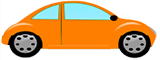 image of orange car